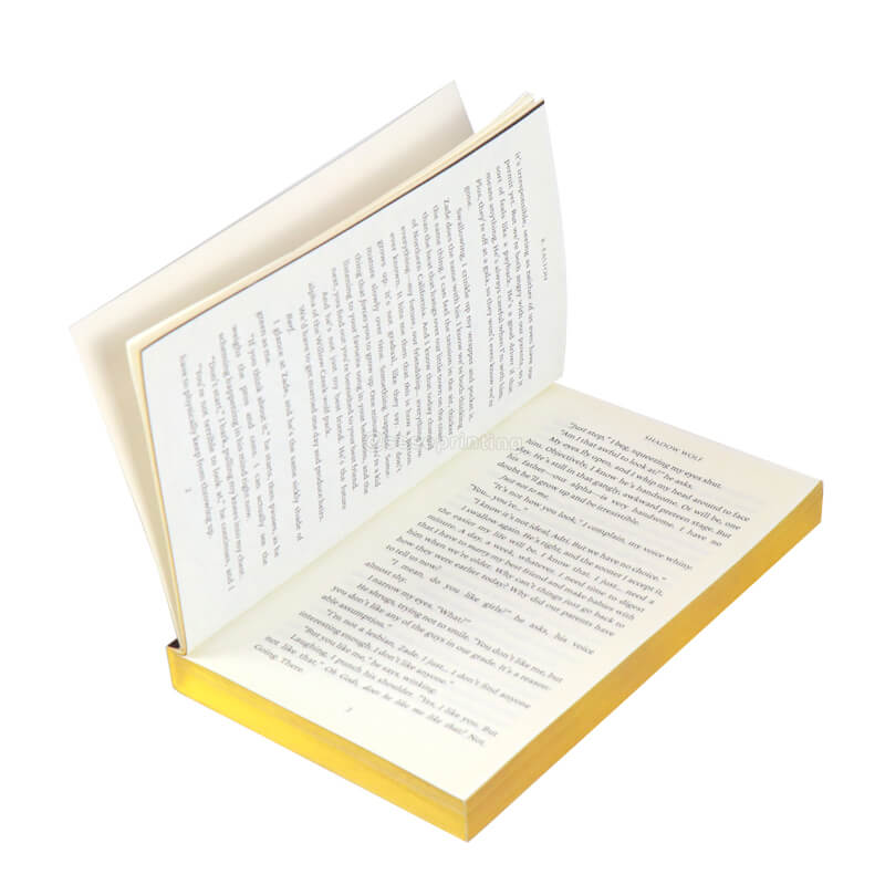 Foil Book Printing Paperback Romance Novel with Sprayed Edges 8