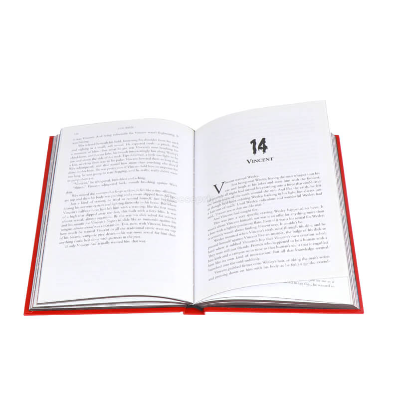 Debossed Hardcover Book Printed Pattern Sprayed Edges and Endpaper 8