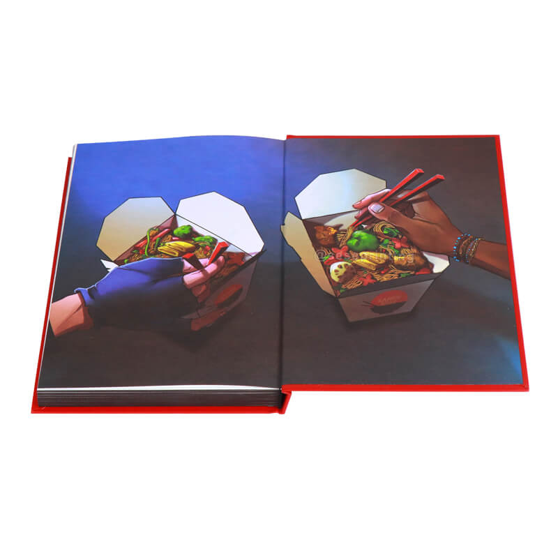 Debossed Hardcover Book Printed Pattern Sprayed Edges and Endpaper 7