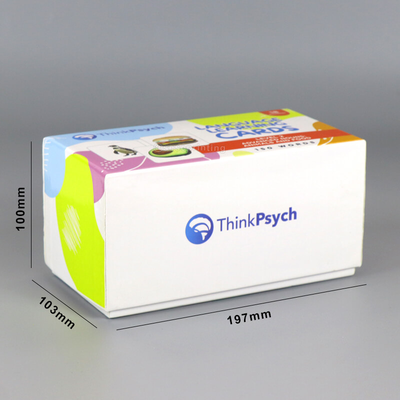 Custom 150 Words Language Learning Flash Cards Printed Manufacturer 6