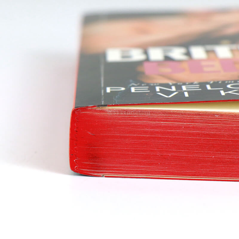 Luxurious Fiction Book Printing Paperbacks with Red Foiled Edges 11