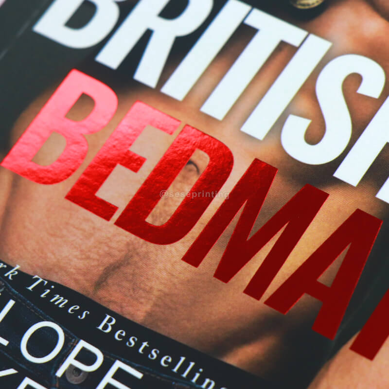 Luxurious Fiction Book Printing Paperbacks with Red Foiled Edges 9