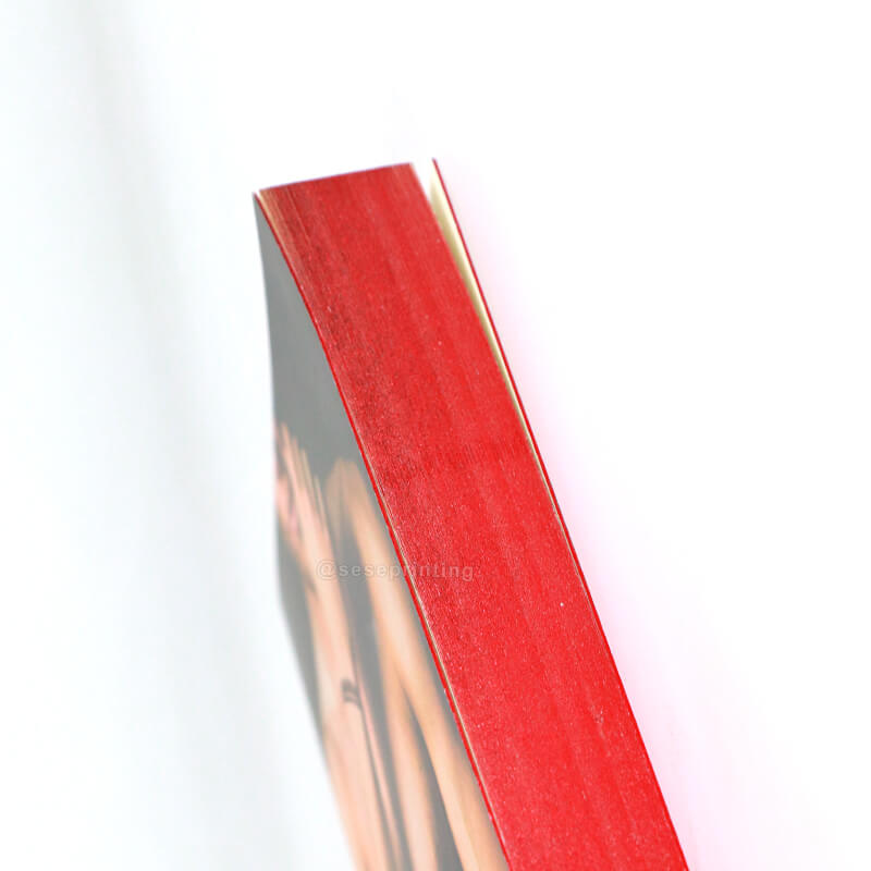 Luxurious Fiction Book Printing Paperbacks with Red Foiled Edges 10