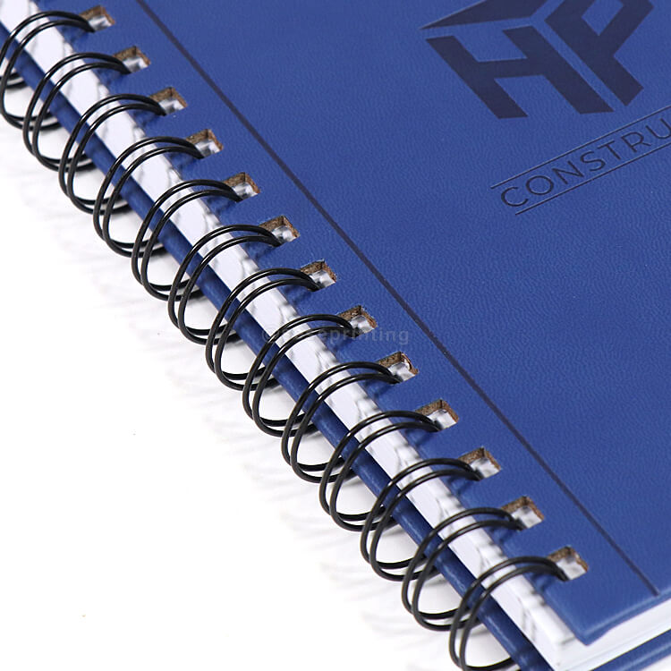 Leather Debossed Cover Journal Custom Spiral Notebook Printing 9