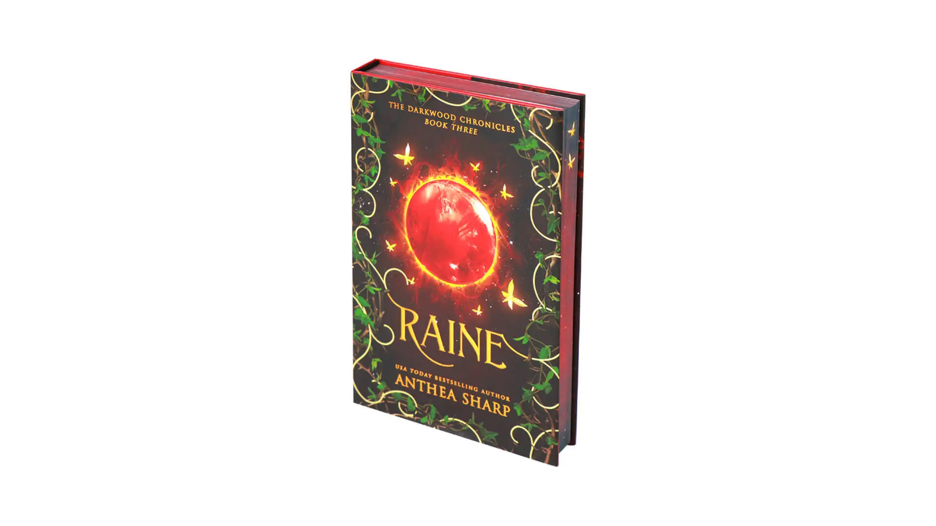 Foiled Hardcover Sprayed Edges Book Printed Dust Jackets/End Pages 1