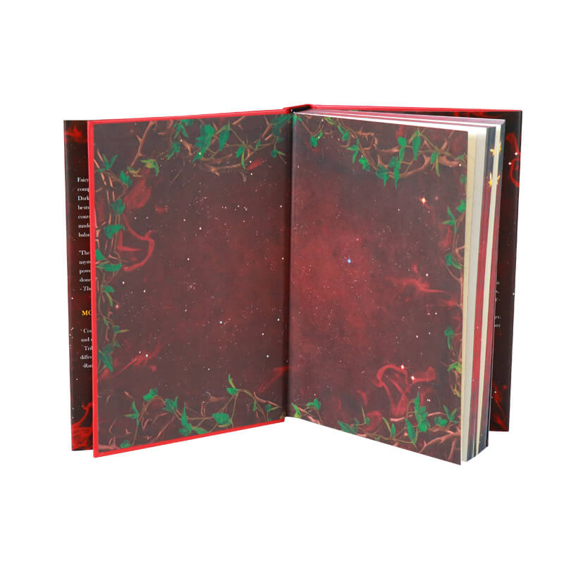 Foiled Hardcover Sprayed Edges Book Printed Dust Jackets/End Pages 7