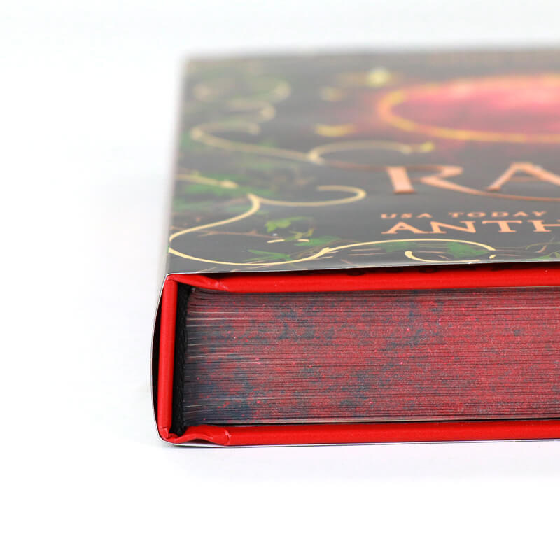 Foiled Hardcover Sprayed Edges Book Printed Dust Jackets/End Pages 12