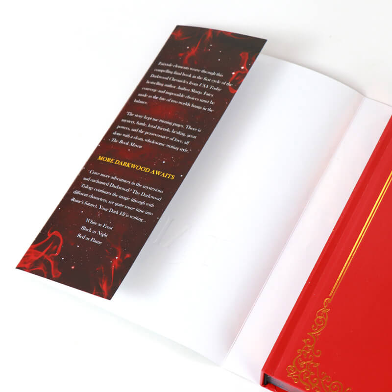 Foiled Hardcover Sprayed Edges Book Printed Dust Jackets/End Pages 9