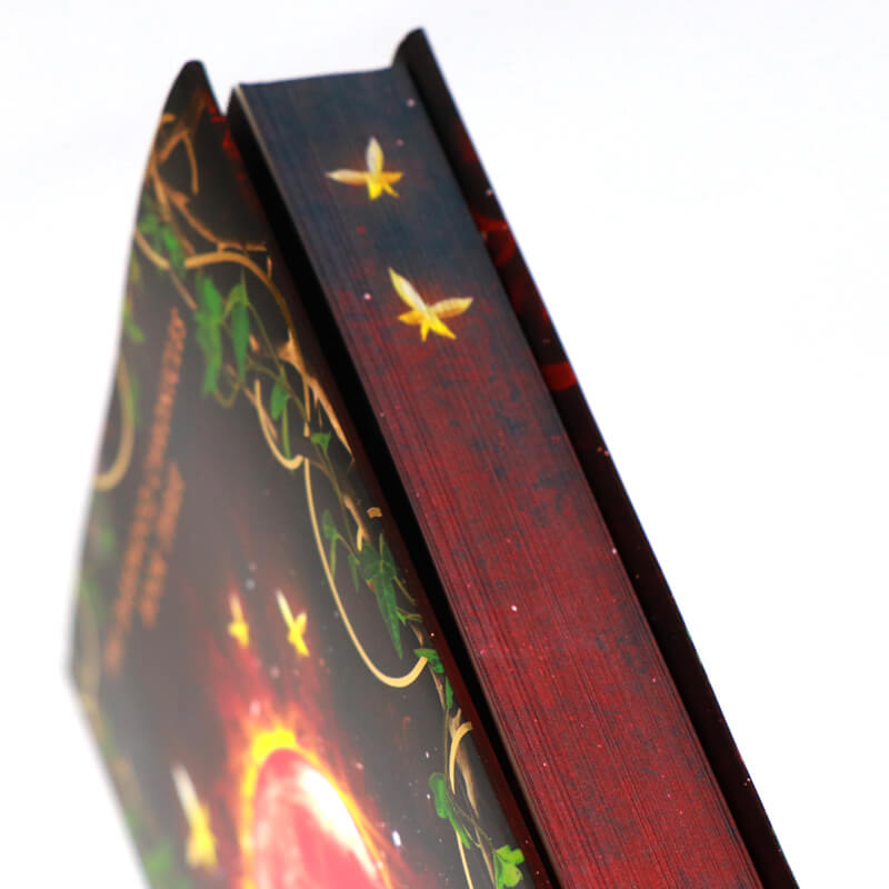 Foiled Hardcover Sprayed Edges Book Printed Dust Jackets/End Pages 11