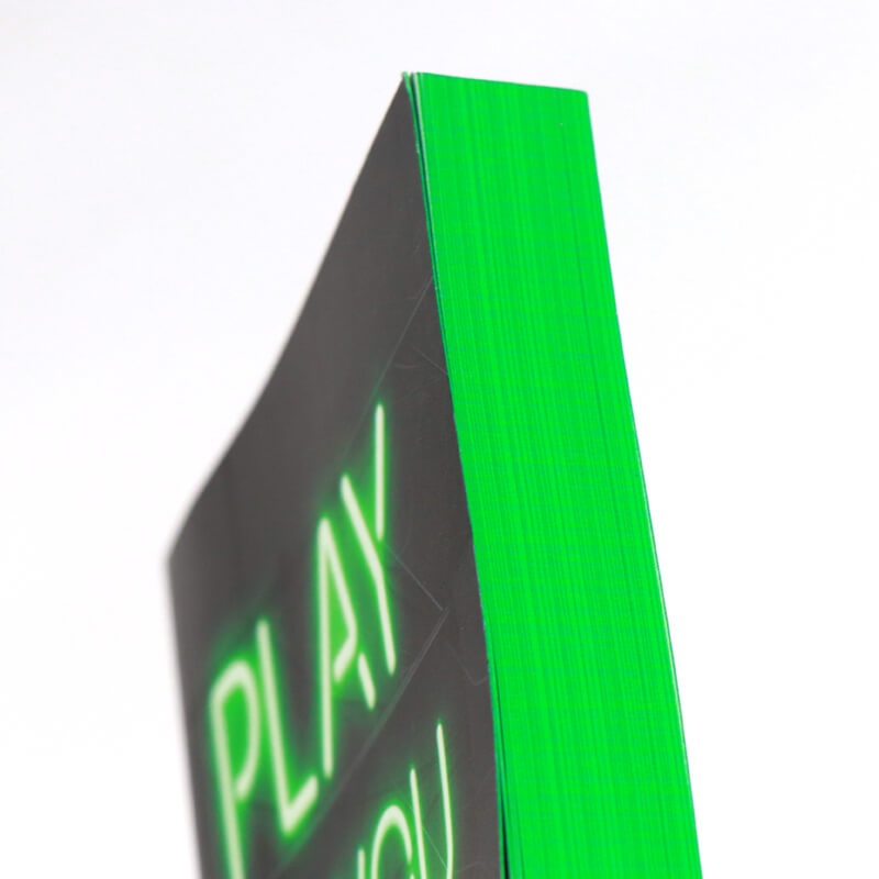 Creating Paperback Book Printed with UV on Cover and Sprayed Edges 9