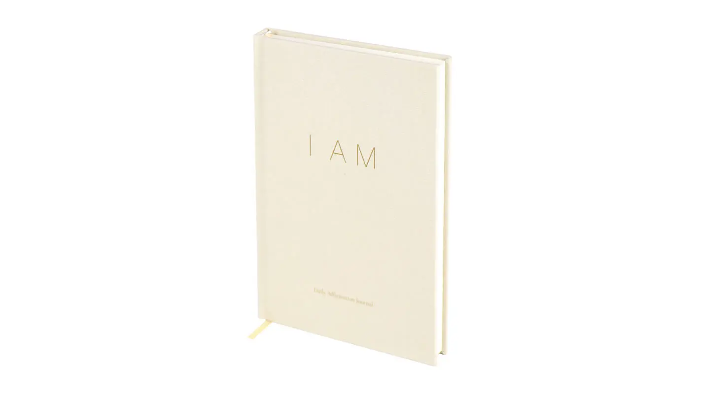 Custom Linen Fabric Hardcover Daily Affirmation Journal Printing 1