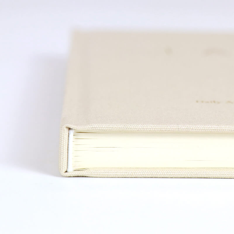 Custom Linen Fabric Hardcover Daily Affirmation Journal Printing 10