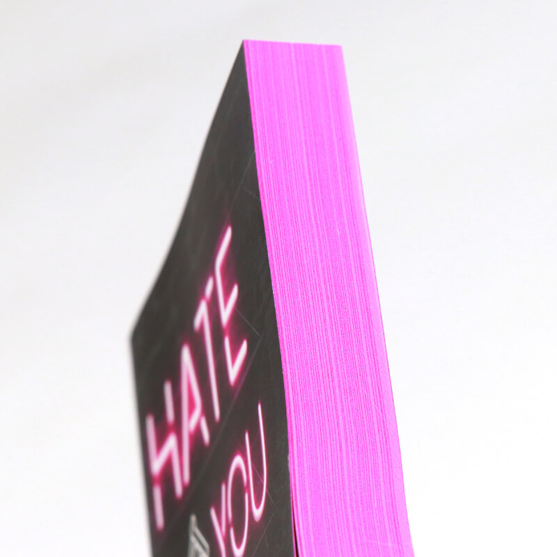 Custom Foil Paperback Book Printed with Sprayed Colorful Edges 10