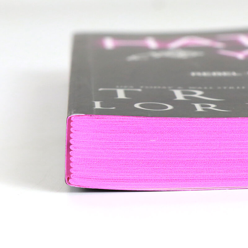 Custom Foil Paperback Book Printed with Sprayed Colorful Edges 11