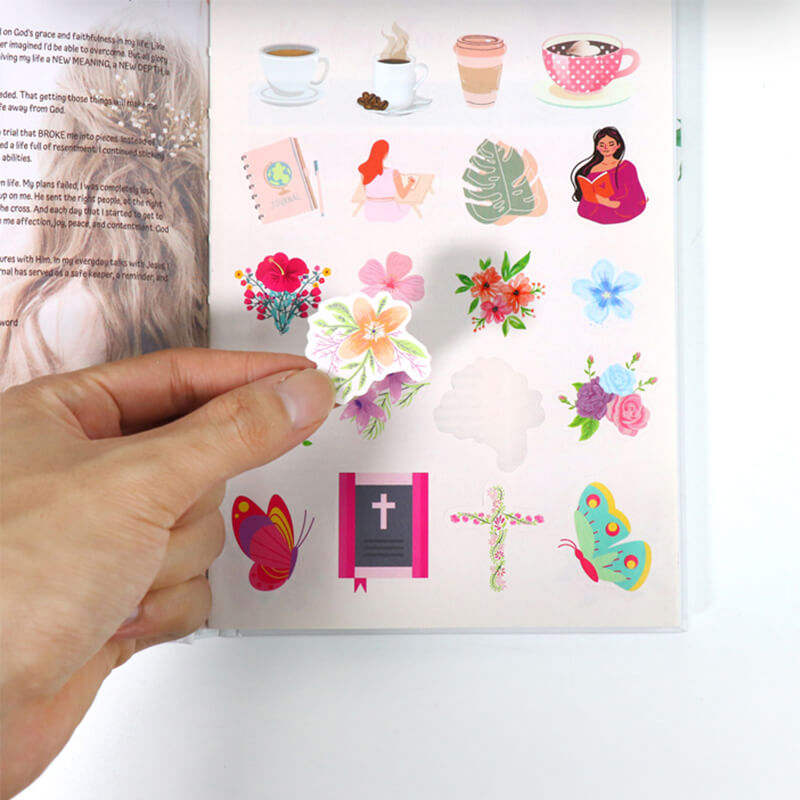 Custom Printing Hardcover Bible Reading Journal with Stickers 9