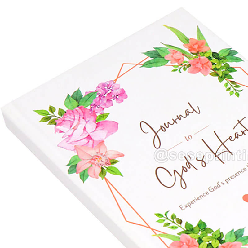 Custom Printing Hardcover Bible Reading Journal with Stickers 8