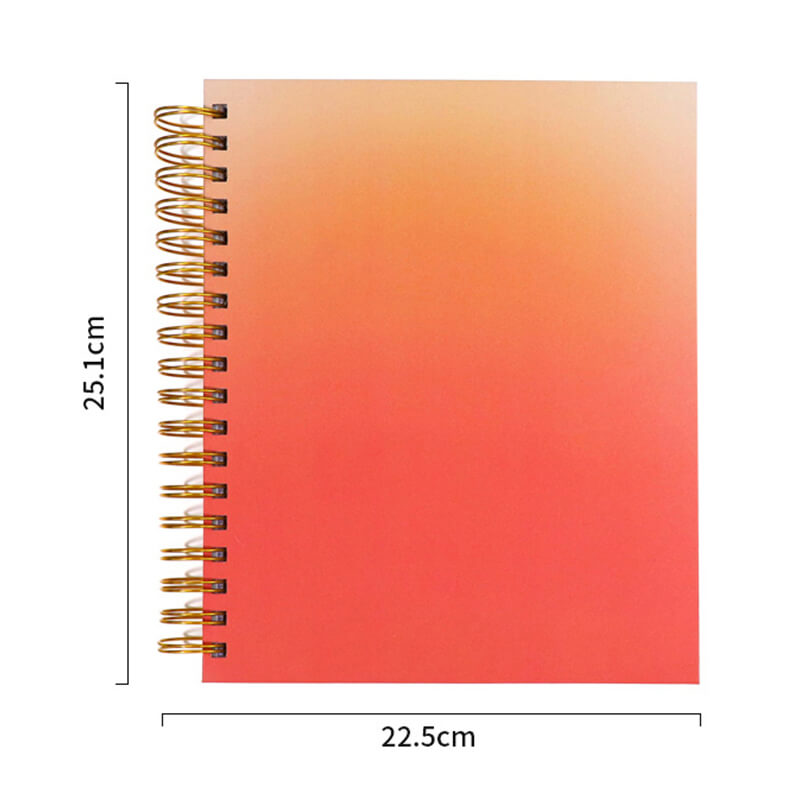 Personalised Journals Hardcover Gold Spiral Planner Printing 6