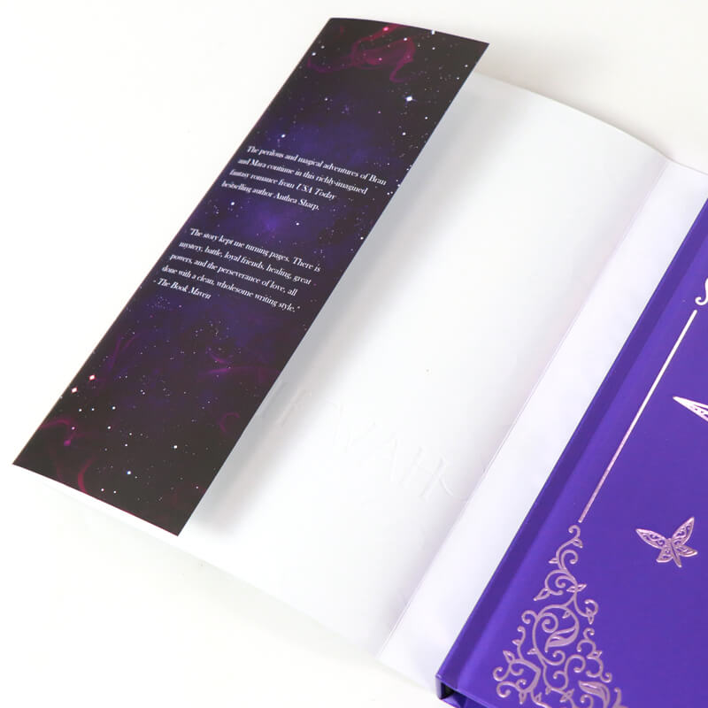 Hardcover Novel with Custom Image Sprayed Edges and Dust Jackets 8