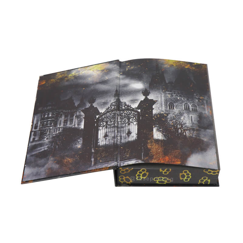 Foil Stamping Hardcover Fiction Book Printed with Sprayed Edges 7