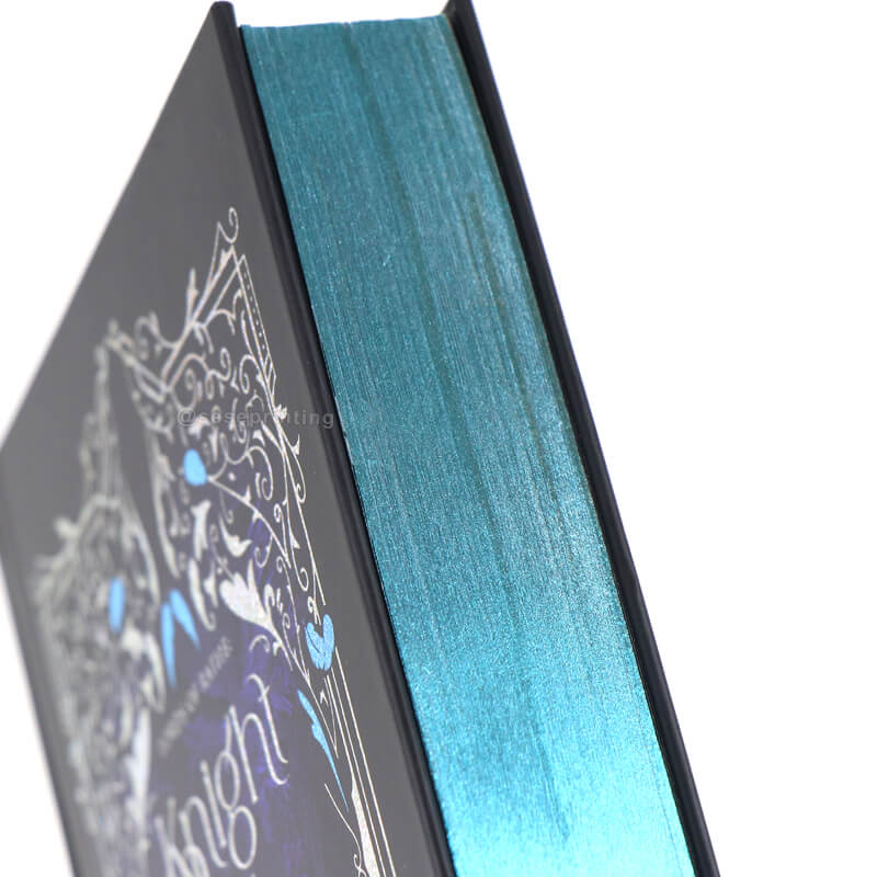 Hardcover Book with Foiling on the Cover as Well as Sprayed Edges 9