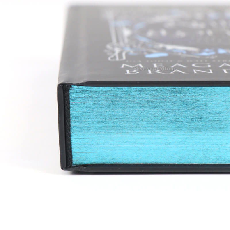 Hardcover Book with Foiling on the Cover as Well as Sprayed Edges 10