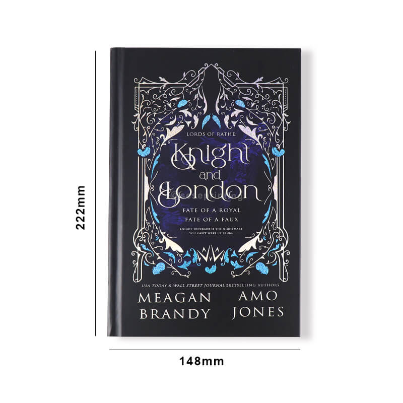 Hardcover Book with Foiling on the Cover as Well as Sprayed Edges 6