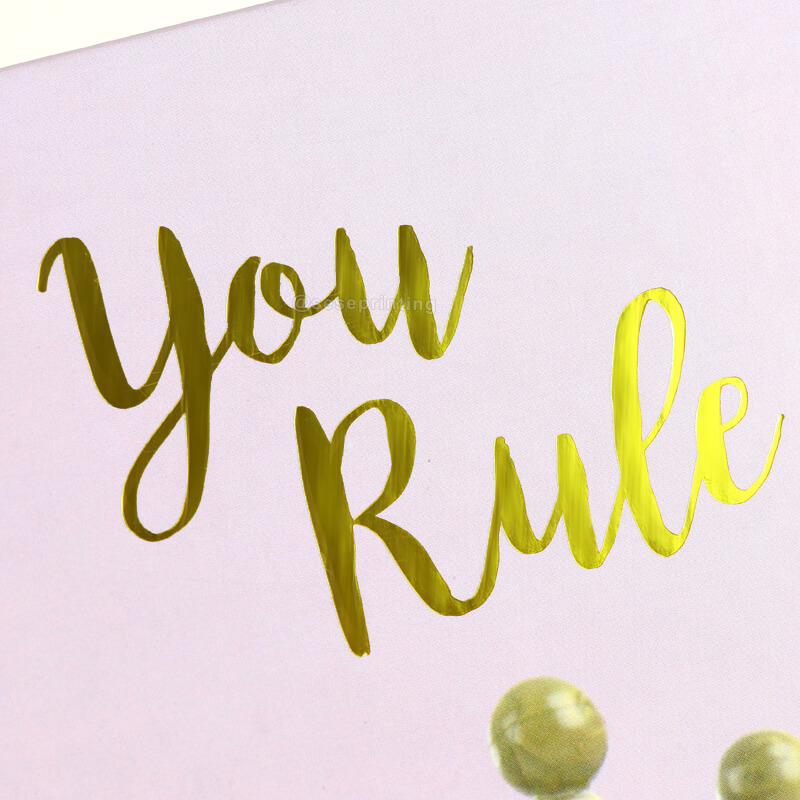 Custom Size Hardcover Notebook Gold Foil Logo Journal Printing 8