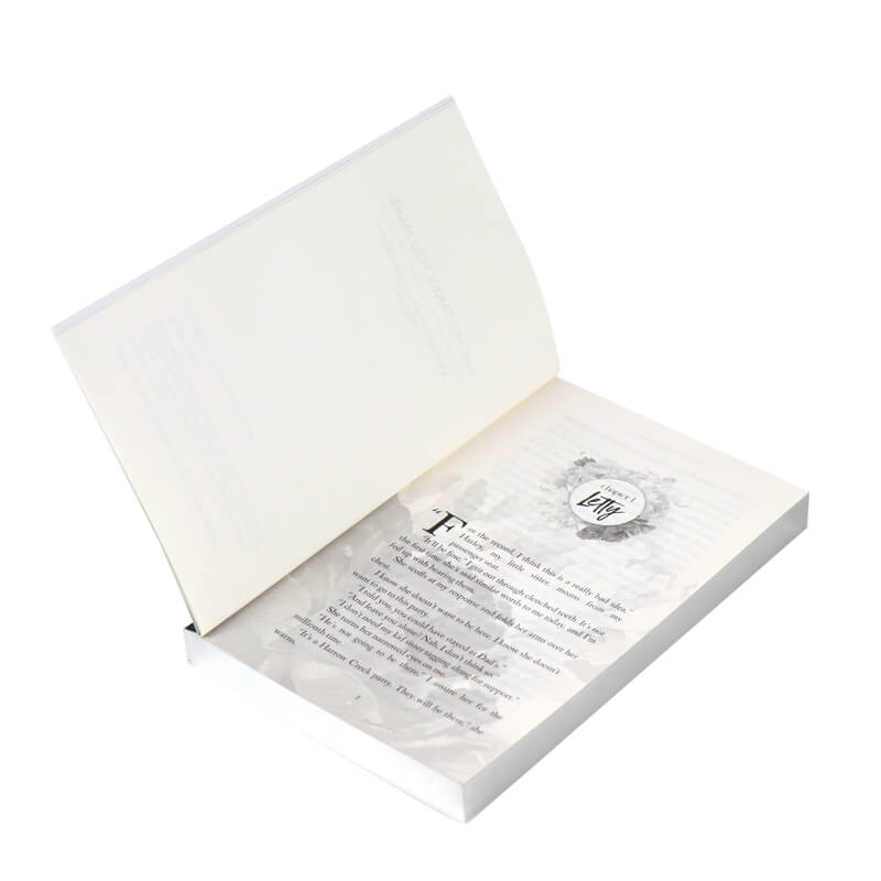 Foil Cover Novel Book Printing Paperback with Silver Sprayed Edges 7