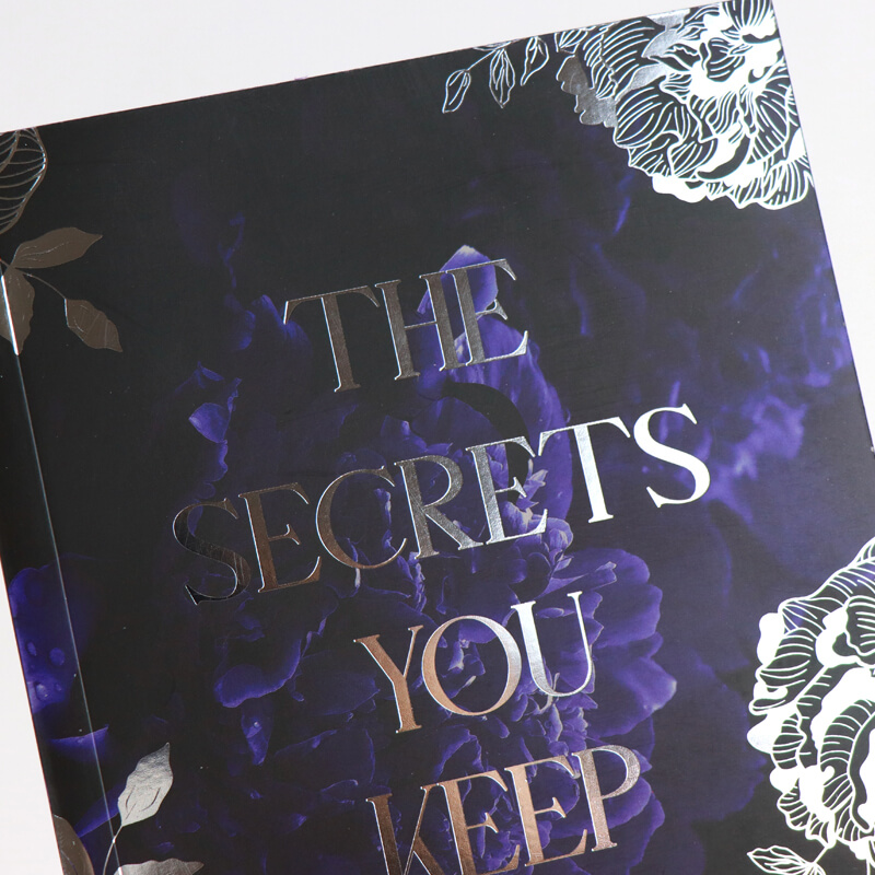 Print Silver Stamping Paperback Books with Stencil Sprayed Edges 9