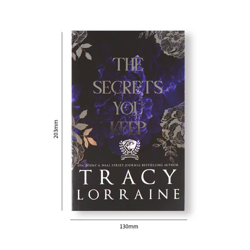 Print Silver Stamping Paperback Books with Stencil Sprayed Edges 7