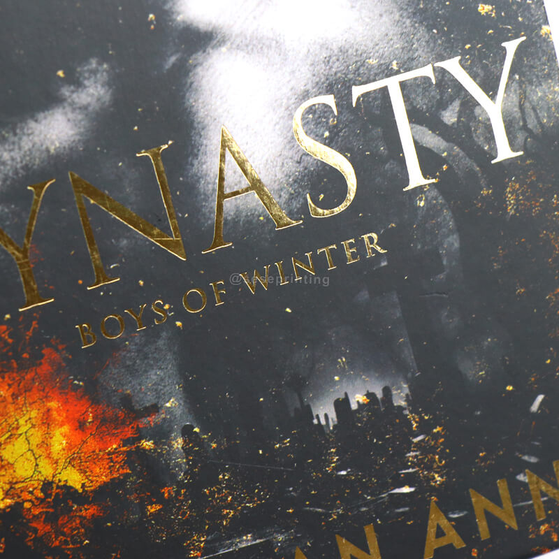 Hardback Novel with Sprayed Edges and Foiled Lettering on the Cover 9