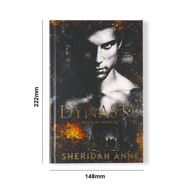 Hardback Novel with Sprayed Edges and Foiled Lettering on the Cover 6