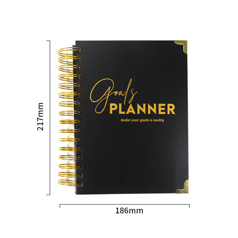 Custom Printing Spiral Notebook Goal Planner Agenda with Box 6