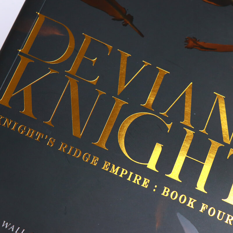 Custom Printing UV Coating Paperback Novel with Gold Foiled Edges 8