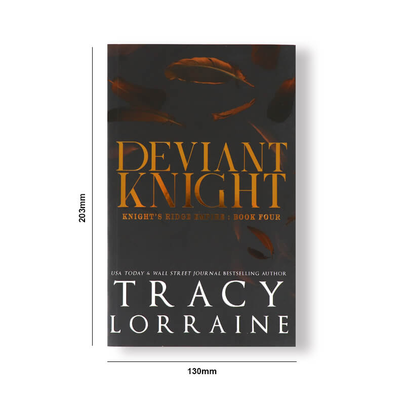 Custom Printing UV Coating Paperback Novel with Gold Foiled Edges 6