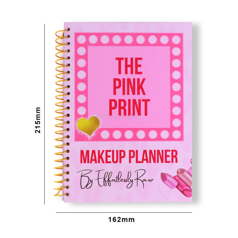 Custom Hardcover Spiral Bound Journal Personalized Planner Printing 6