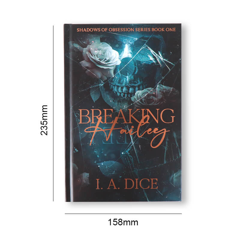 ハードカバーのロマンスブック印刷、エッジはスプレー塗装、表紙は箔押し 6