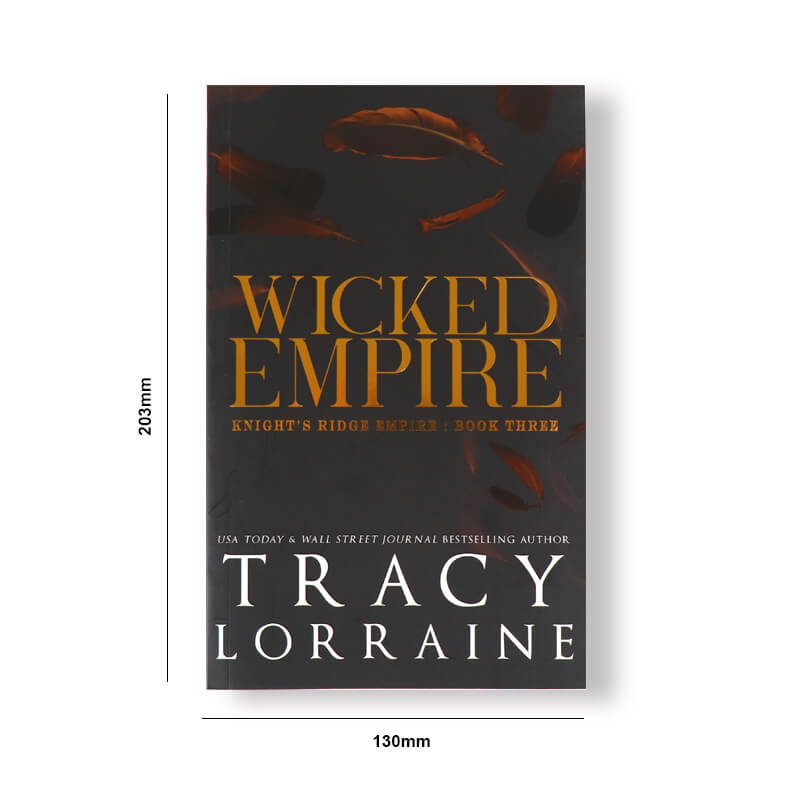 Foil Paperback Fiction Books with Sprayed Edges and UV Coating 6