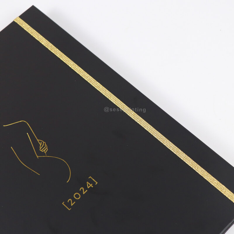 Custom Gold Spiral Planner Printing Manifestation Journal Notebook 9