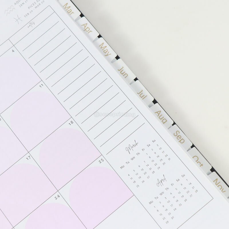 Custom Gold Spiral Planner Printing Manifestation Journal Notebook 10