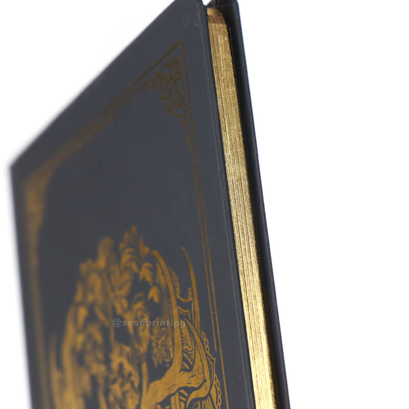 Personalized Journal Printing Gold Foil Cover and Gilded Edges 9