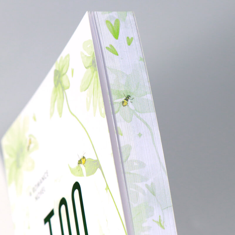 Printing Foiled Cover and Sprayed Edges on Paperback Fiction Book 9