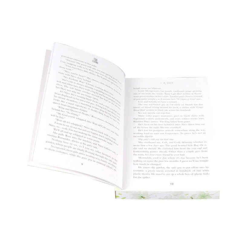 Printing Foiled Cover and Sprayed Edges on Paperback Fiction Book 7