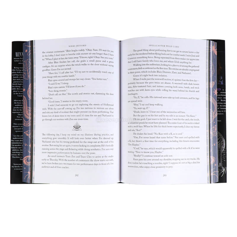 Special Edition Hardcover Novels Printing with Stenciled Edges 8
