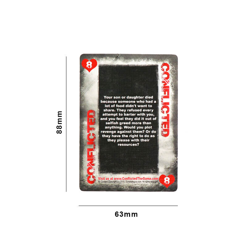 Deck of 54 Poker Cards Custom Adult Question Card Game Printing 7