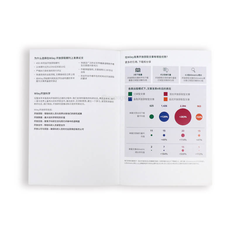 Professional Magazine Booklet Printing Saddle Stitching Brochure 7