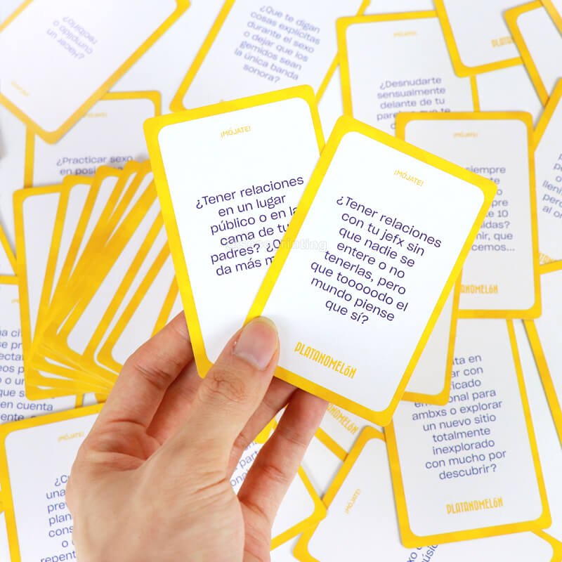 Creating Your Own Question Cards Custom Printing Card Game and Box 9