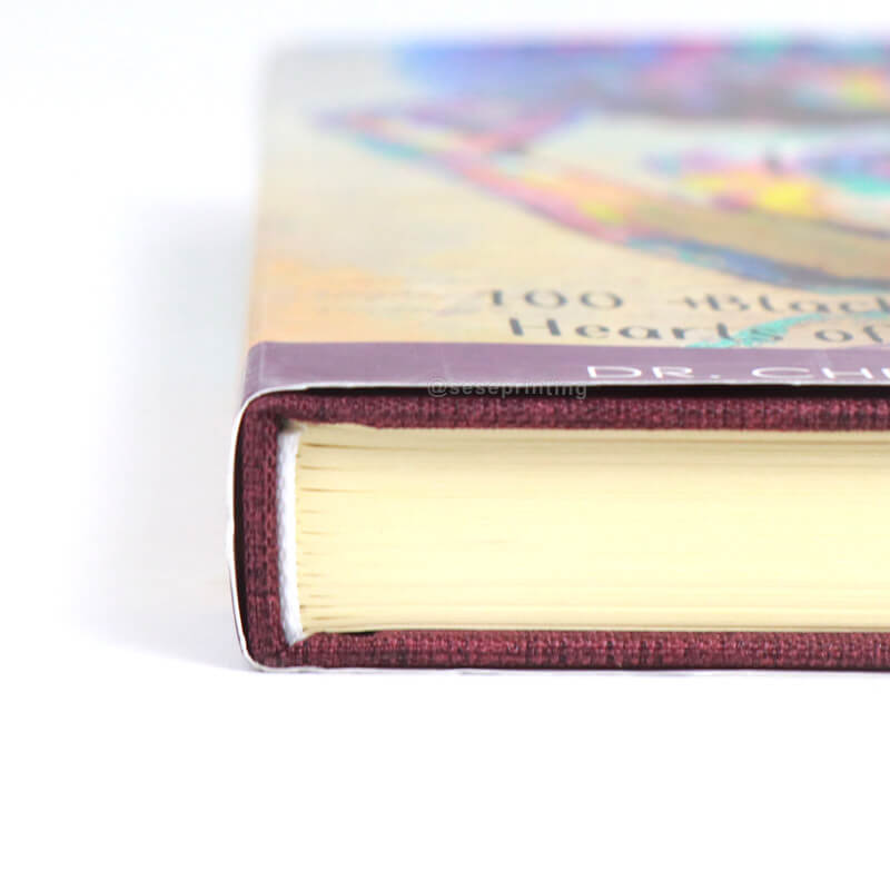 Cloth Fabric Linen Cover Hardcover Book Printing with Dust Jacket 10