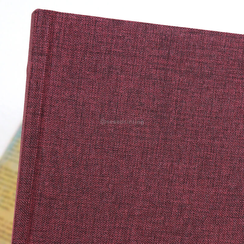 Cloth Fabric Linen Cover Hardcover Book Printing with Dust Jacket 9