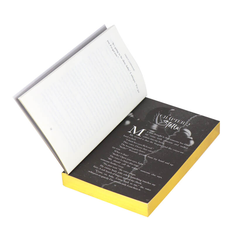 Foil Stamping Paperback Novel Printing Foiled Edges and UV Coating 7
